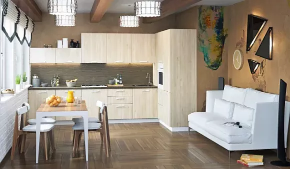 Коричневая кухня в Анапе