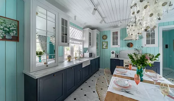 Синяя кухня в Казани