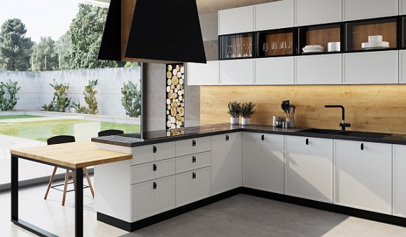 Кухни с островом и полуостровом