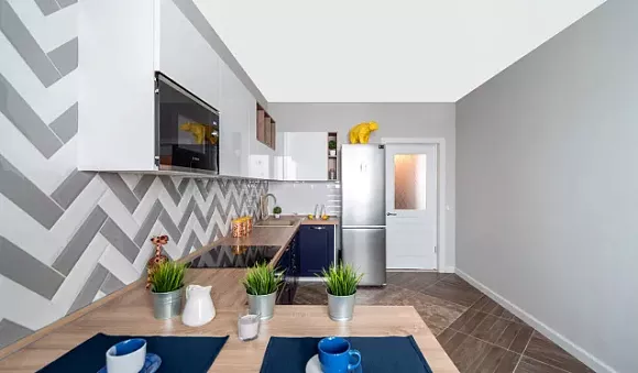 Синяя кухня в Казани