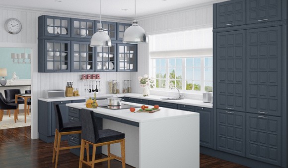 Серая кухня в Клину