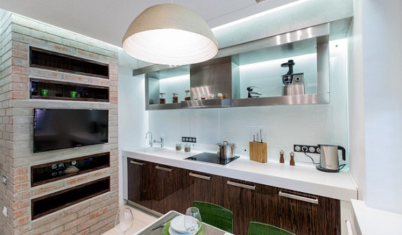 Коричневая кухня в Анапе