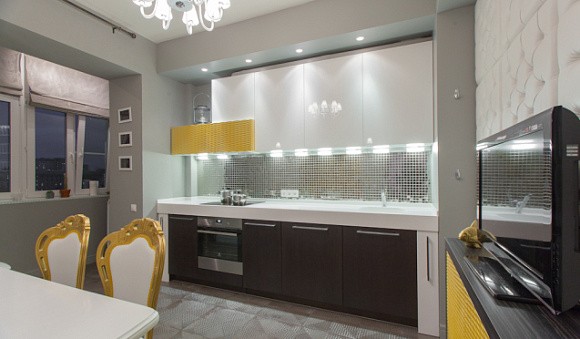 Коричневая кухня в Анапе