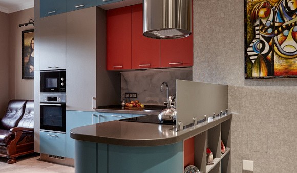 Коричневая кухня в Анапе