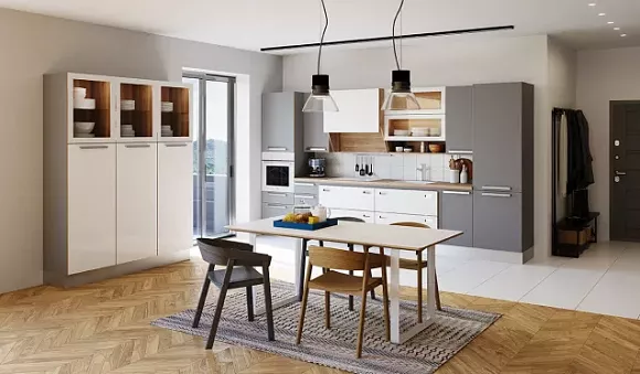 Серая кухня в Нижнем Новгороде