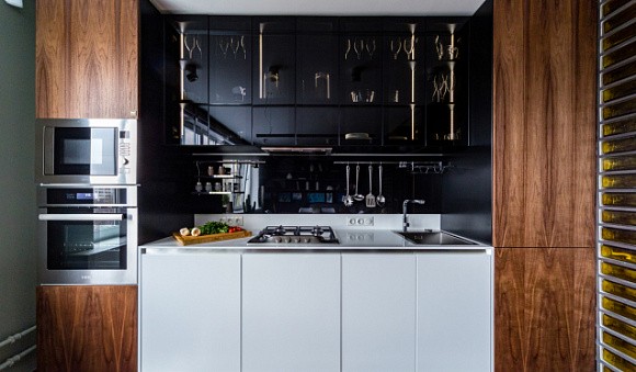 Коричневая кухня в Клину