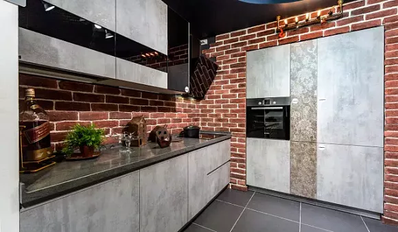 Серая кухня в Нижнем Новгороде