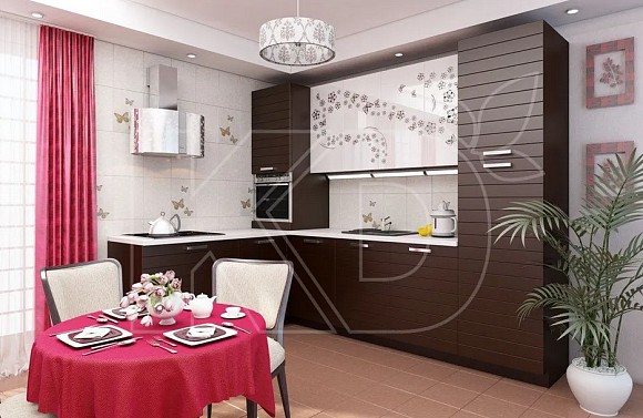 Угловые кухни модерн для маленькой кухни