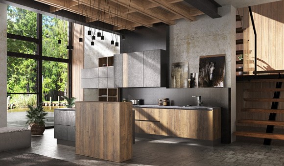 кухня для больших помещений