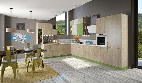 Коричневая кухня в Клину