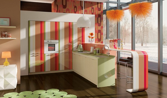 Бежевая кухня в Нальчике