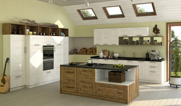 Светлая кухня в Сочи