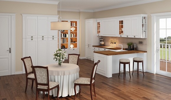 Светлая кухня в Воронеже