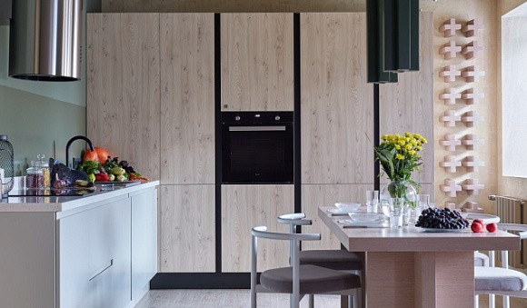 Бежевая кухня во Владикавказе