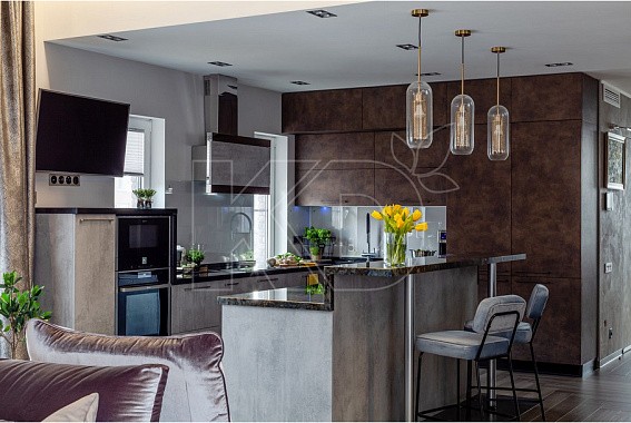 П-образный гарнитур для кухни