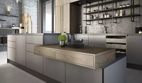 Коричневая кухня в Мурманске