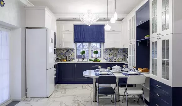 Синяя кухня в Казани