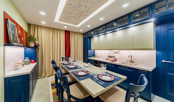 Синяя кухня в Казани