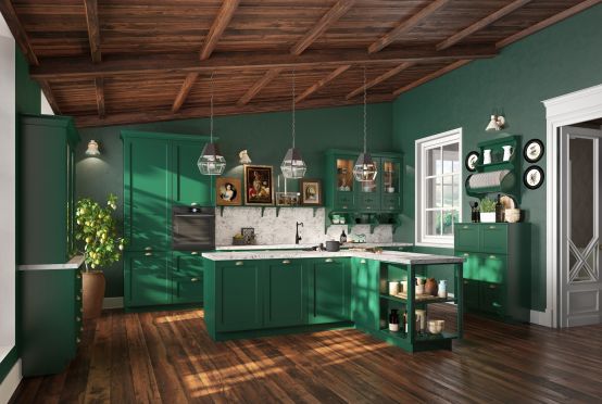 Кухонные гарнитуры в интерьере помещения