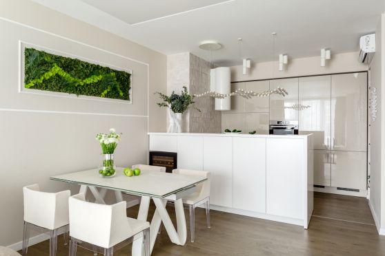 Кухонные гарнитуры в интерьере помещения