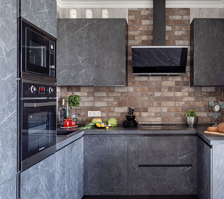 Кухня Ноа Лофт (мрамор)